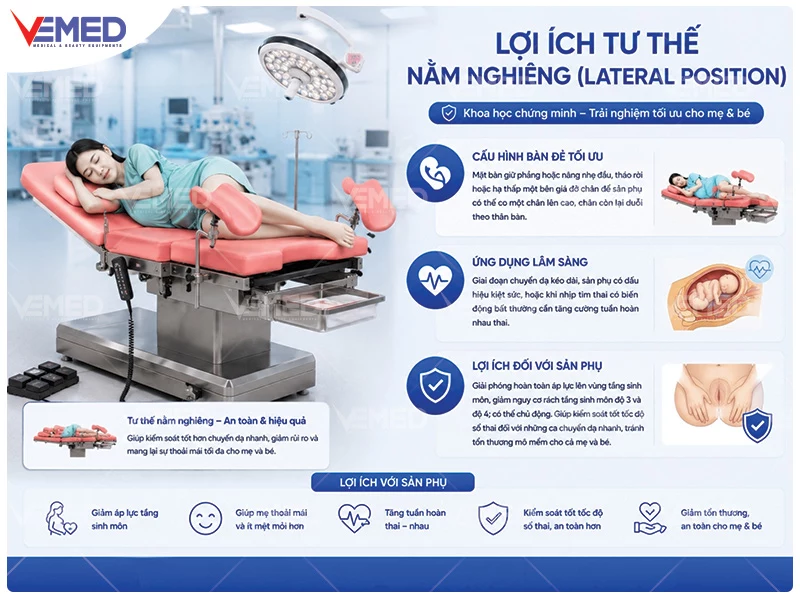 Tư Thế Trên Bàn Sinh Đẻ & Lợi Ích Đối Với Sản Phụ