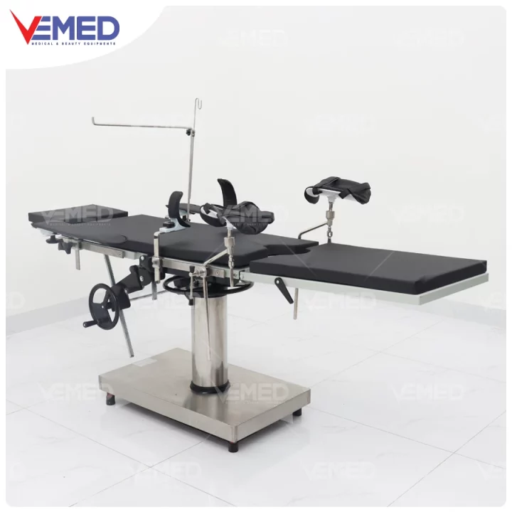 Hình ảnh bàn mổ chỉnh cơ Hi-MEC SB-801, minh họa thiết kế tổng thể của sản phẩm trong nội dung phân loại bàn mổ theo cơ chế vận hành