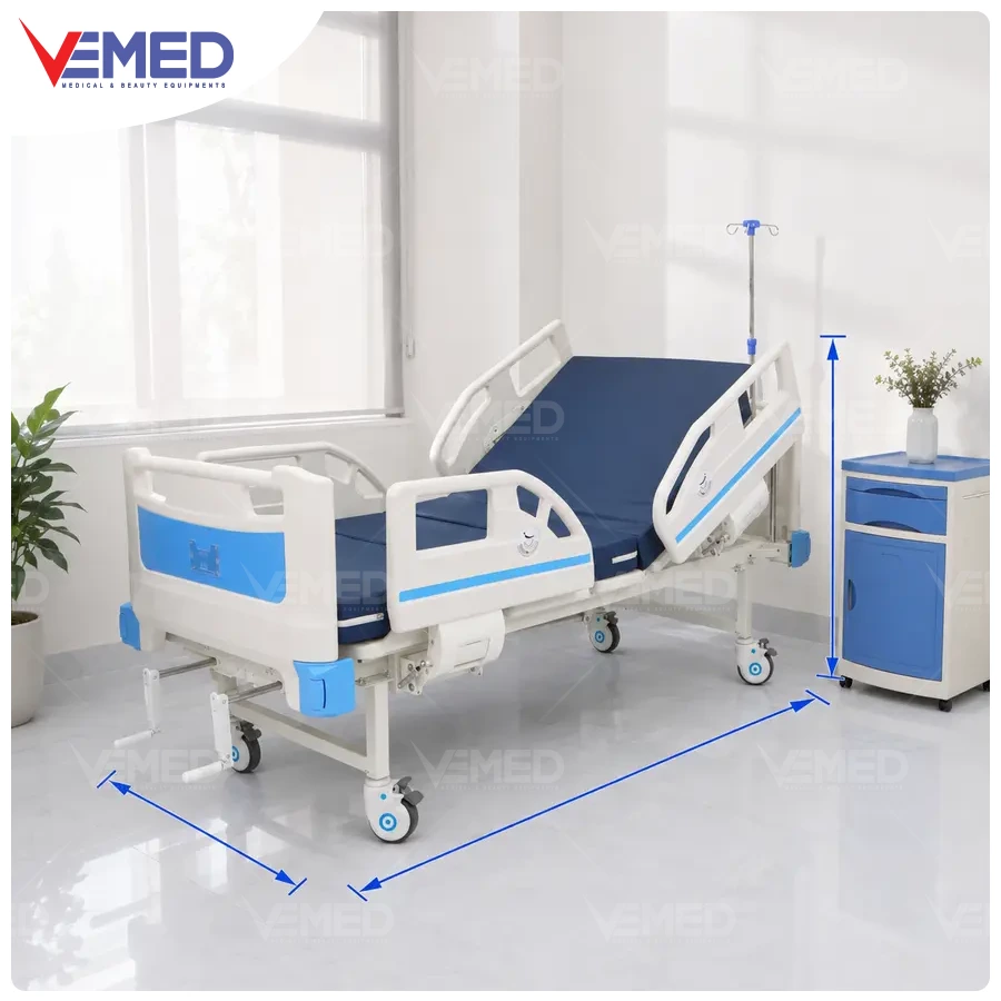 Kích thước và tải trọng giường bệnh nhân Hi-MEC