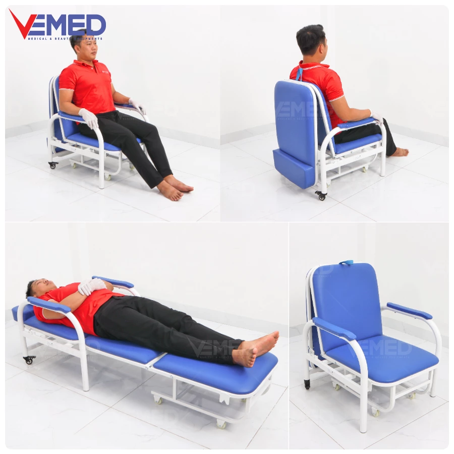 Ghế giường cho người nuôi bệnh tối ưu nhu cầu cho người chăm bệnh